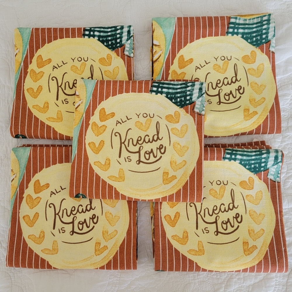 5-All You Knead Is Love Dish Towels